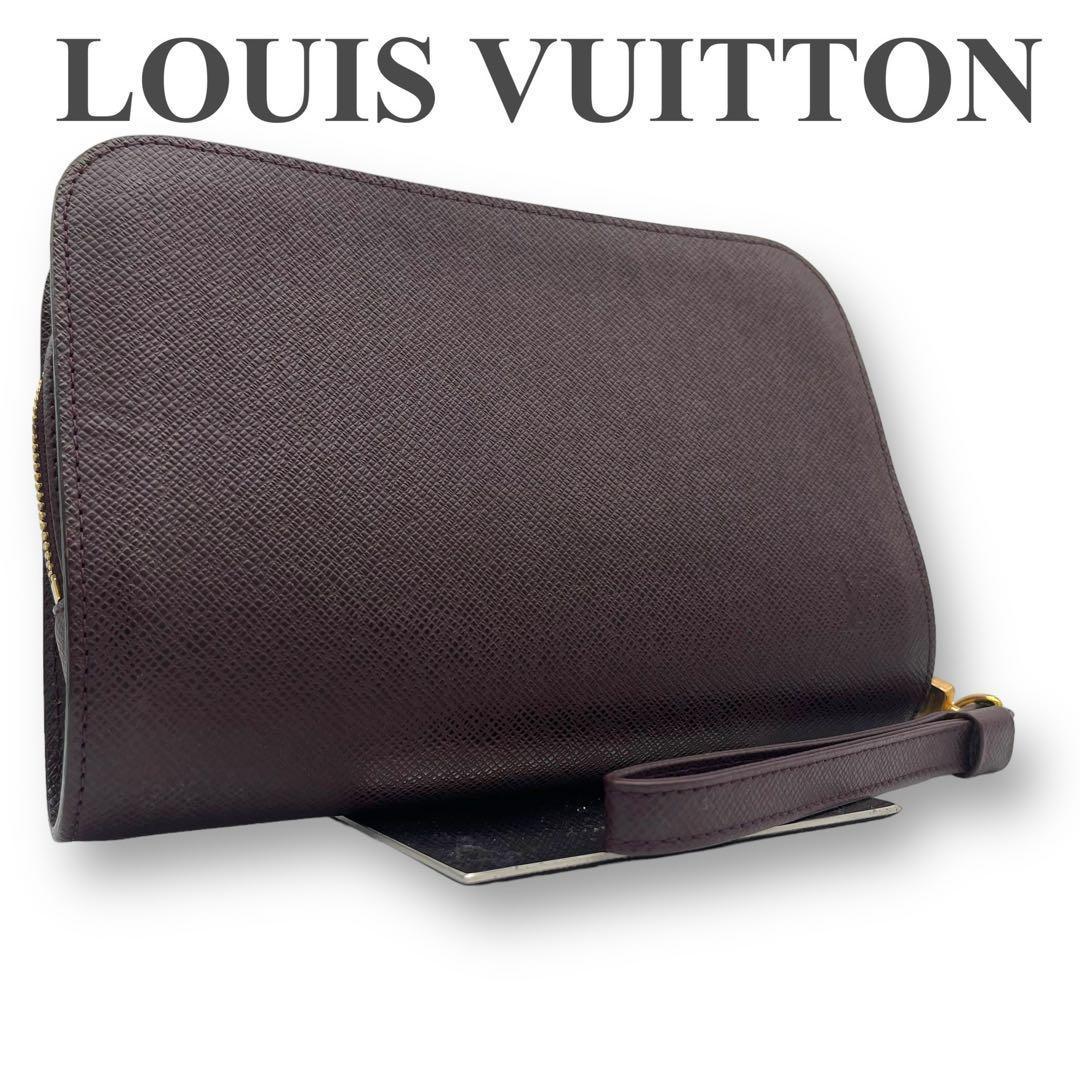 ルイヴィトン VUITTON バイカル アカジュー クラッチ バッグ