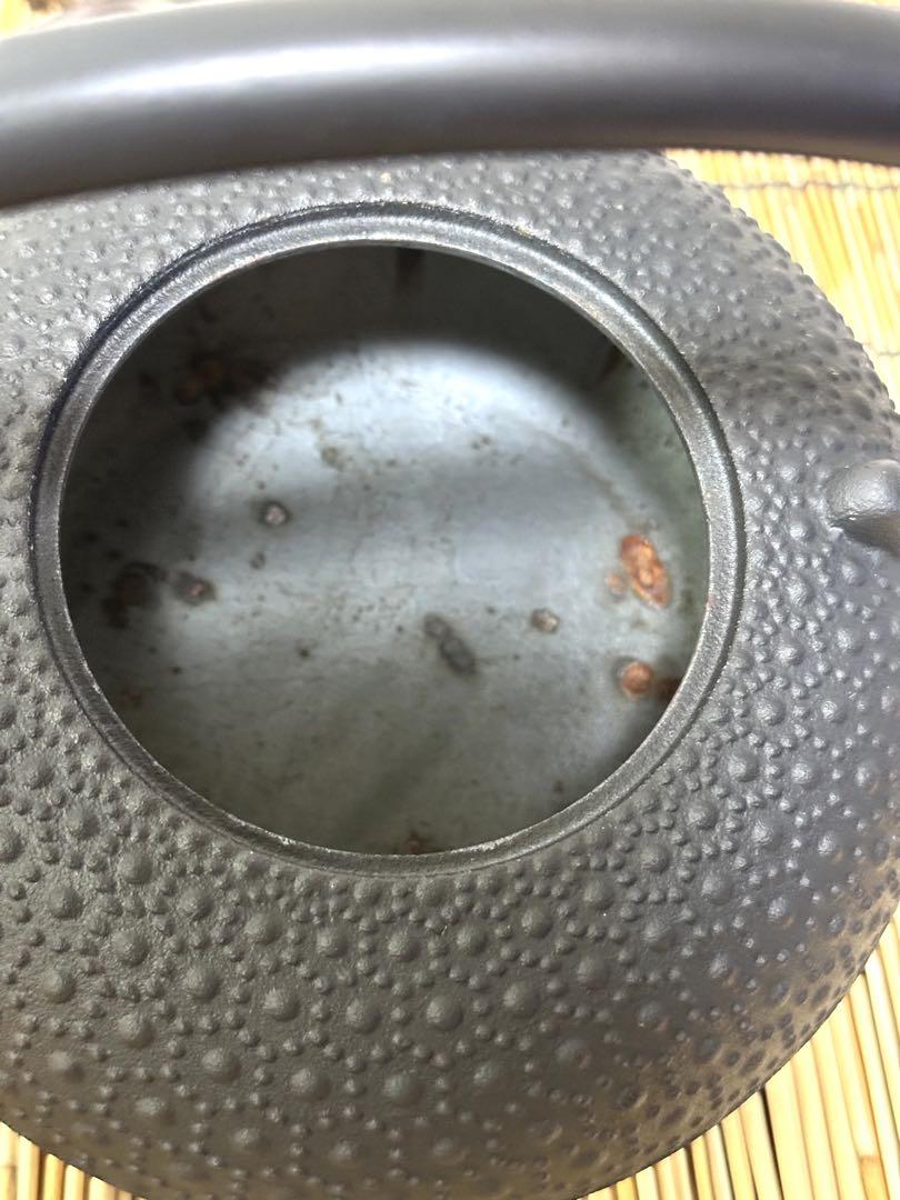 ほぼ未使用品　南部盛榮堂ＯＩＧＥＮ　丸平丸亀甲　メーカー保証ＩＨ対応品　南部鉄瓶