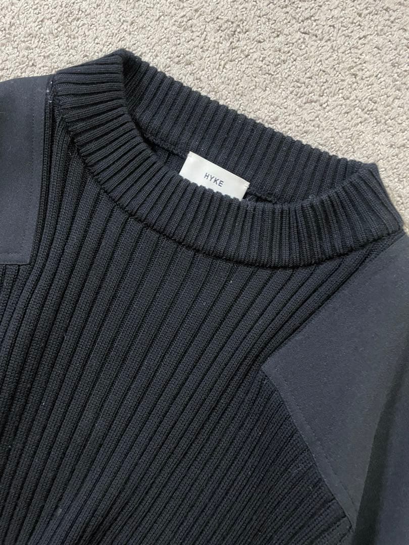 HYKE ハイク コマンドセーター リブニット ポンチョ HYKE ハイク コマンドセーター リブニット ポンチョ