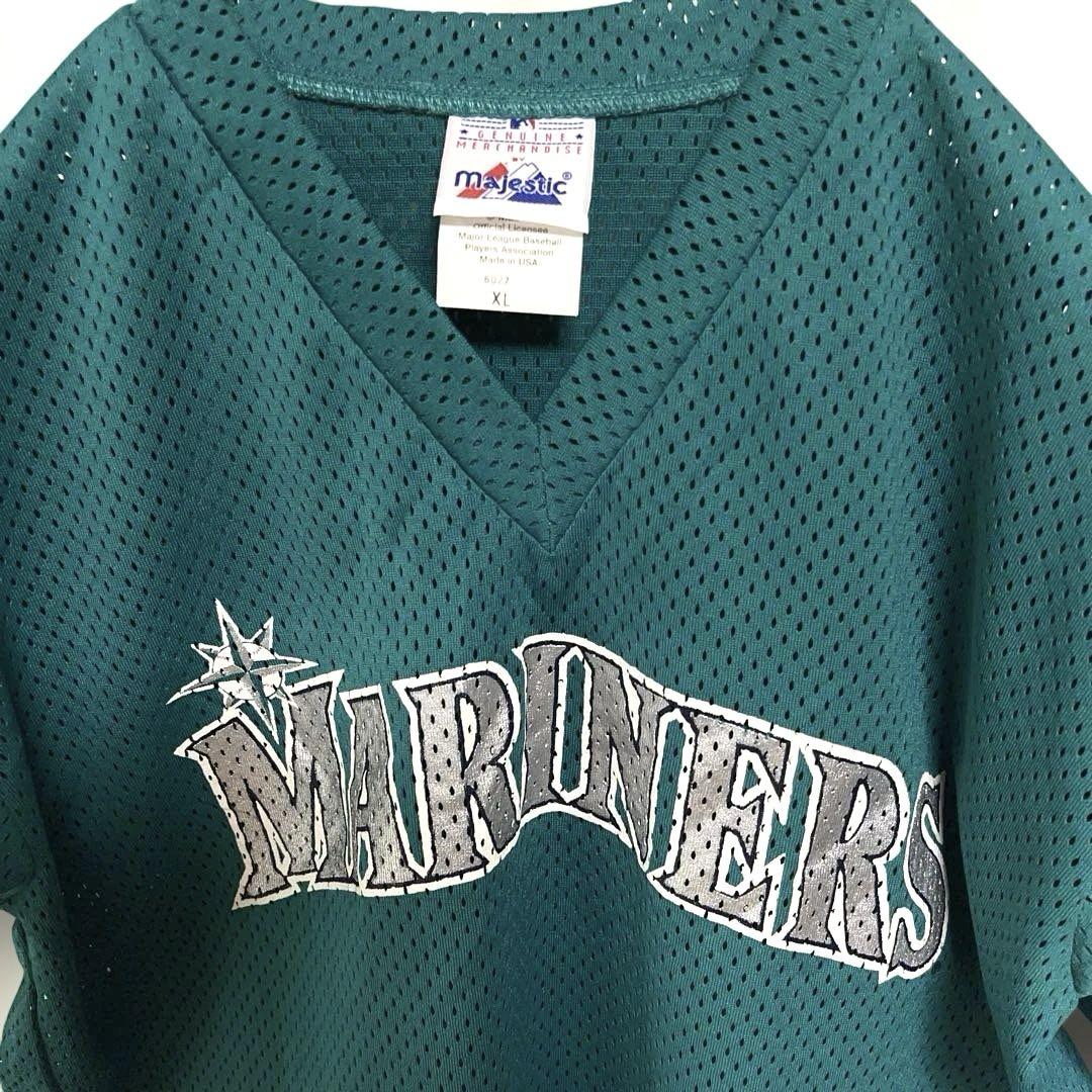 MLBシアトルマリナーズ永久欠番24　メッシュ半袖シャツ　グリフィー　USA野球