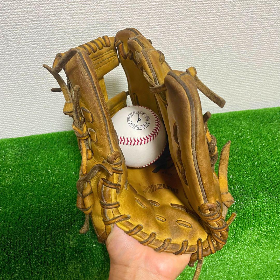 ミズノ 硬式グローブ 右投げ用 ナチュラル