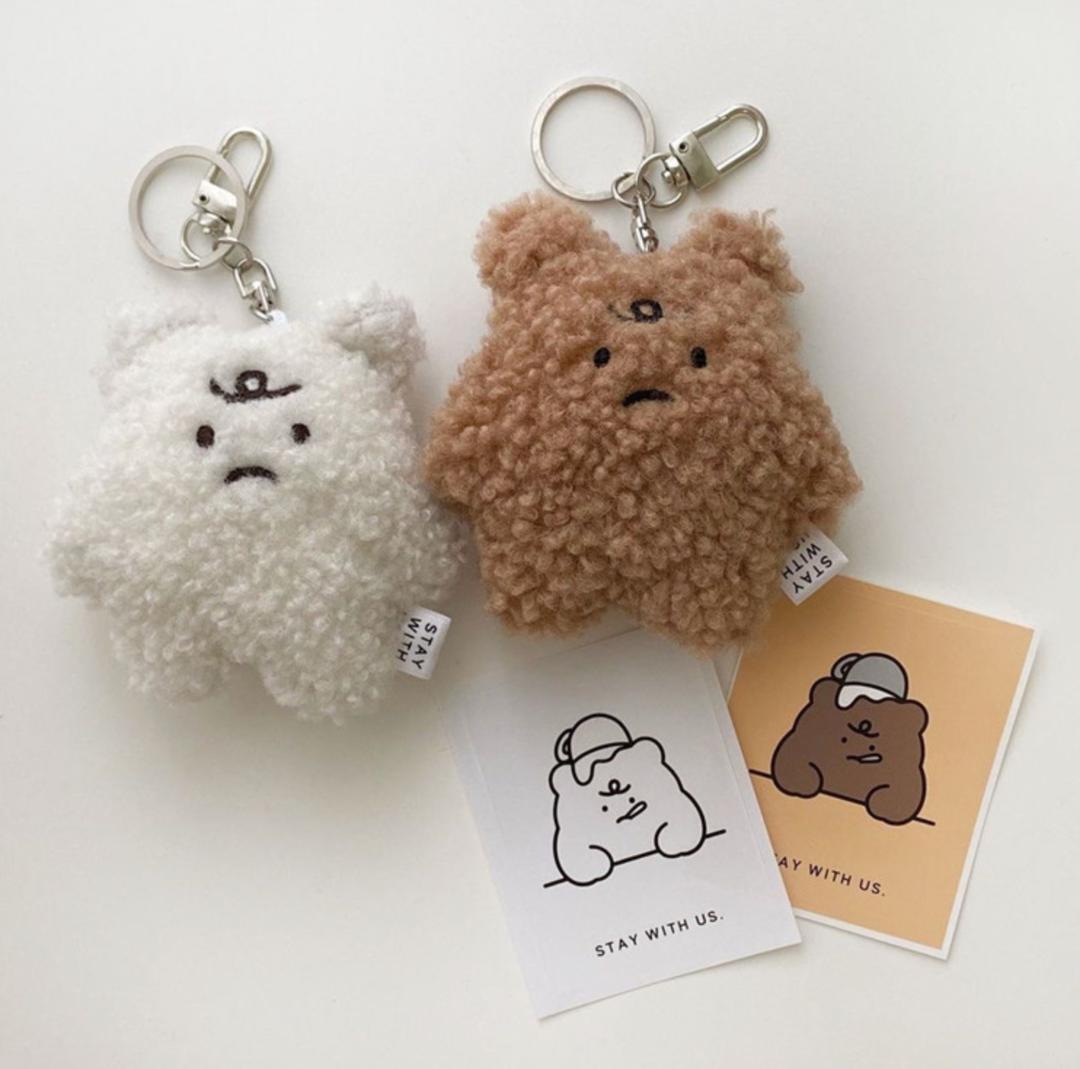 韓国雑貨 インテリア マスコット キーホルダー かわいい 白色 メルカリ
