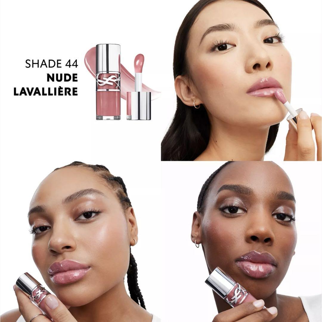日本未入荷 YSL ラブシャイン オイルグロス 44 イヴサンローラン 新品 YSLから初のグロスプランパーが登場 血色感とボリューム感を