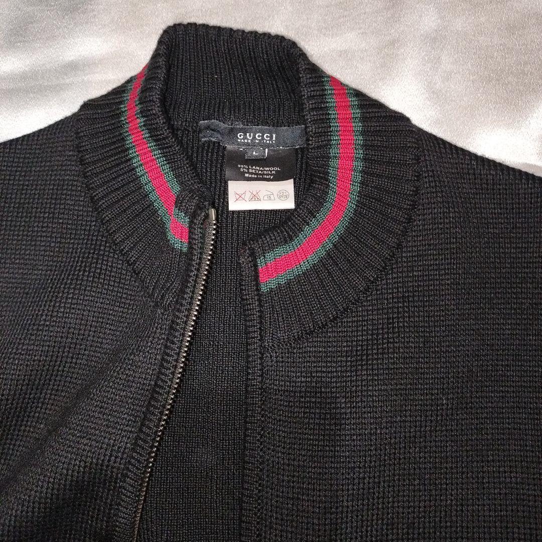 正規品 美品 GUCCI カーディガン シェリーライン ニット 厚手
