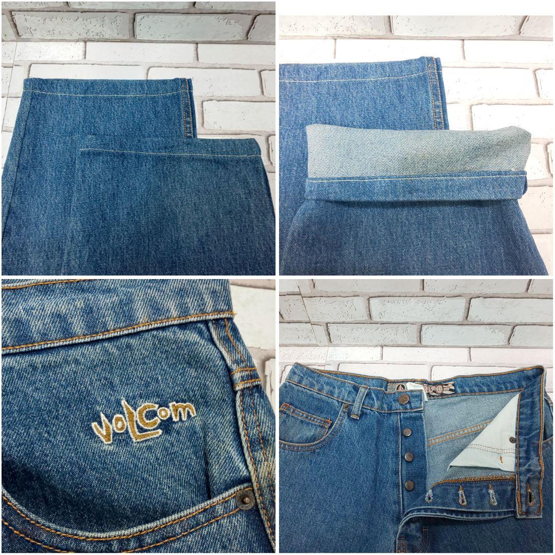 90s 00s VOLCOM デニム バギー スケーター DM1098 VOLCOM】ボルコム ワイドデニムパンツ バギー 極太 90s レア