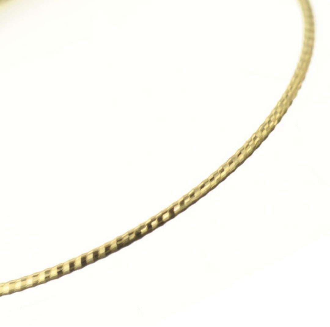 18K 18金 カレン フープピアスYG イエローゴールド