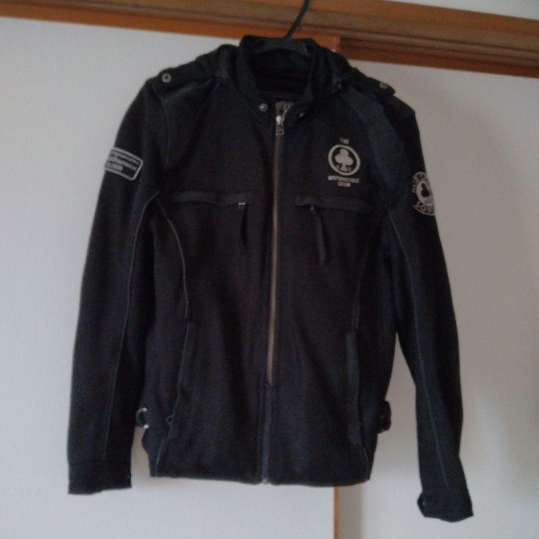 ACE CAFE LONDON フード付き黒バイクジャケット