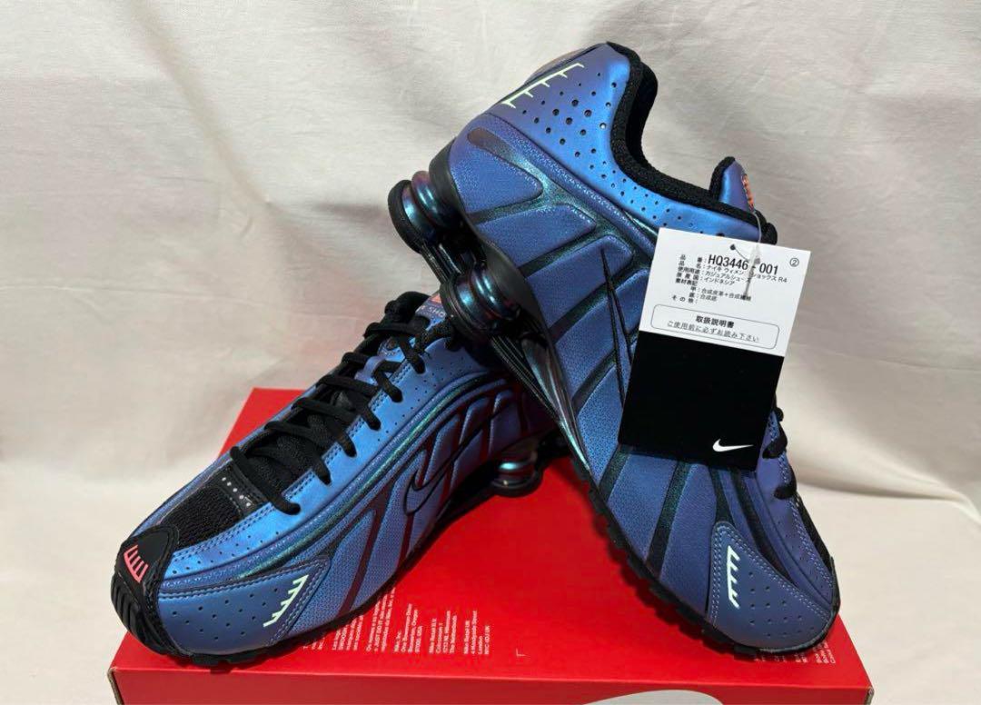 最大15%OFFクーポン 新品 27cm NIKE SHOX R4 METALLIC ショックスR4 靴