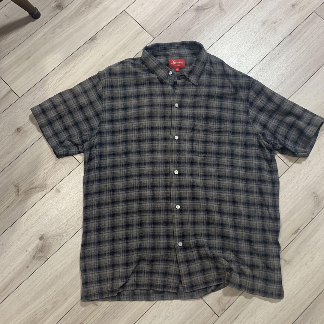 Supreme チェック柄 半袖シャツ Supreme バックロゴ チェック柄 半袖シャツ