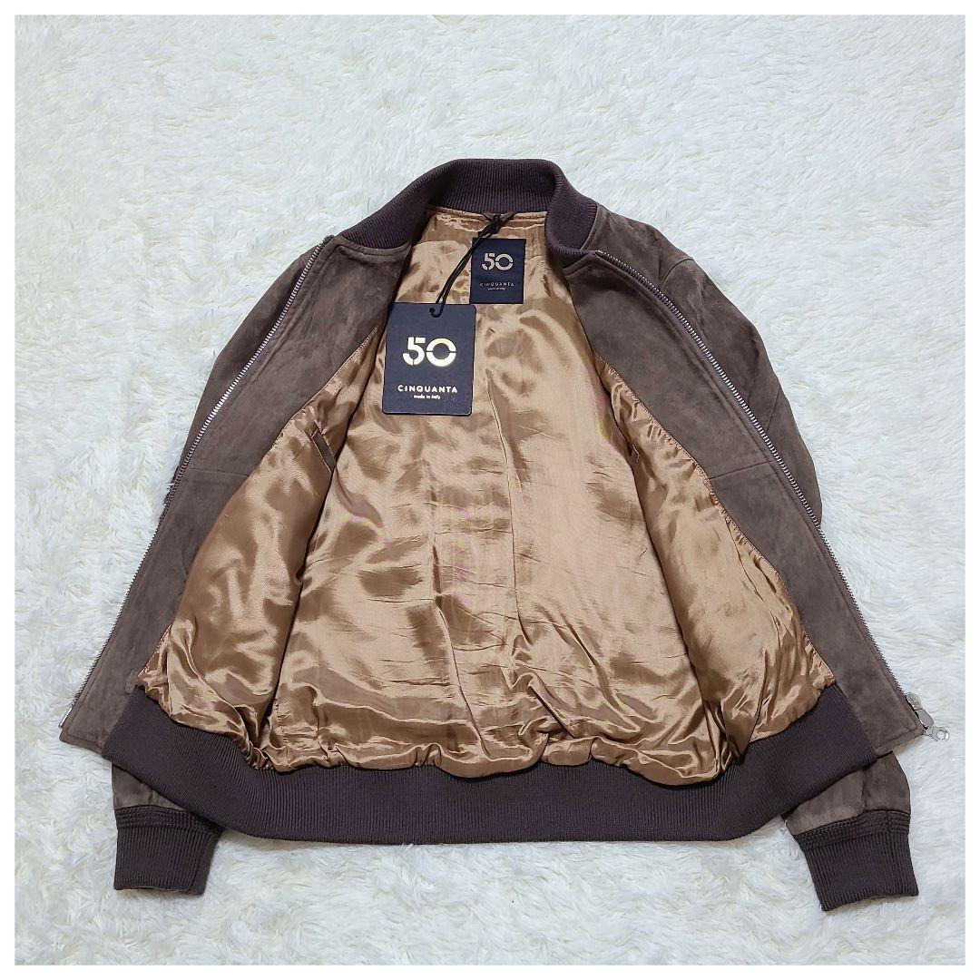 新品同様】CINQUANTA スエード ボンバージャケット size48