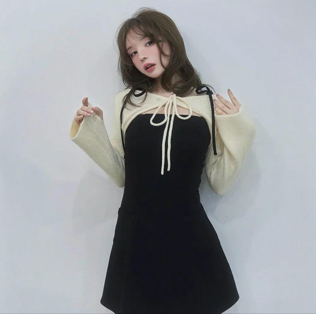 andmary Lamia knit set mini dress - メルカリ