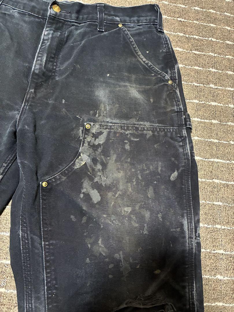 極上ボロ carhartt ダブルニーペインターパンツ フェード ペンキ W34