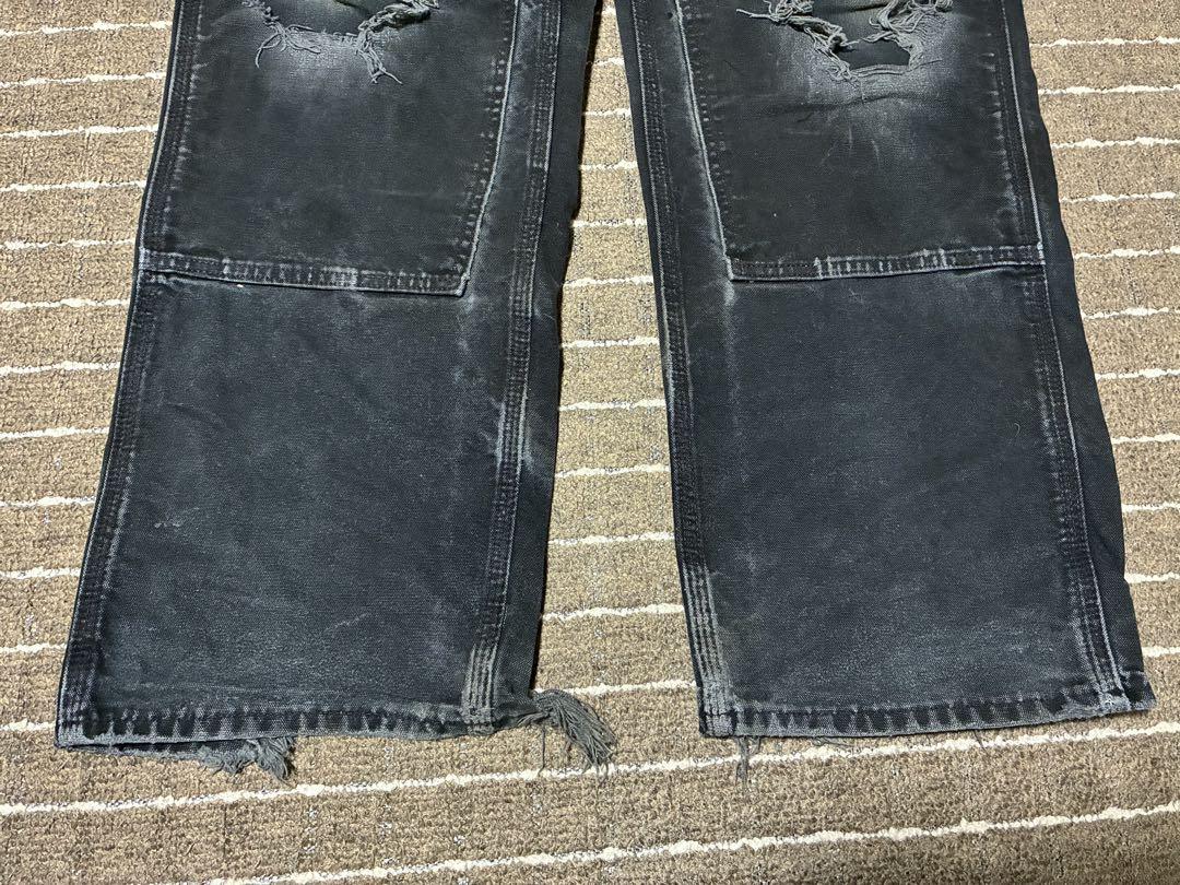 極上ボロ carhartt ダブルニーペインターパンツ フェード ペンキ W34