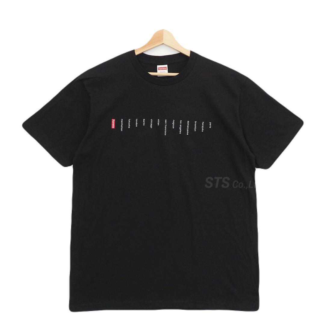 23SS Supreme Location Tee M Black Tシャツ