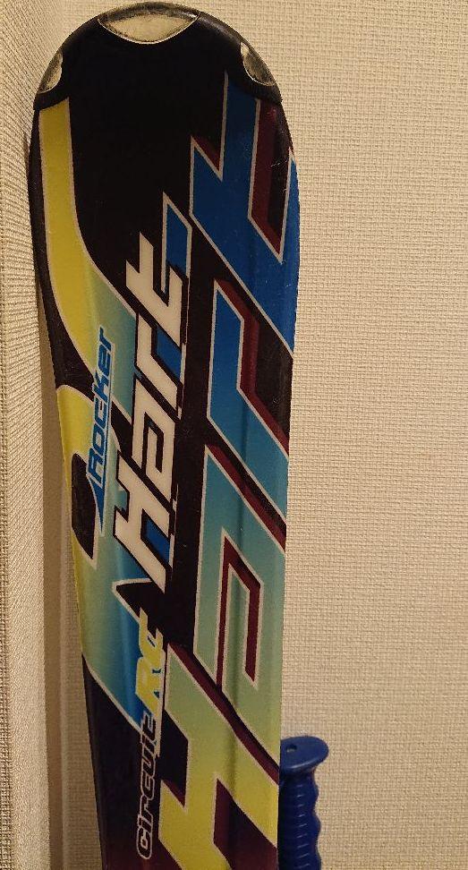 スキー板 137cm 子供用 ストック付
