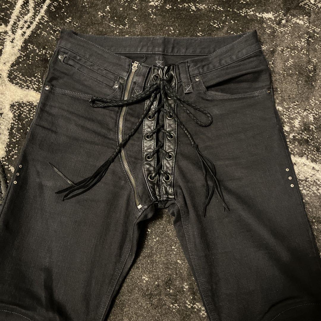 a*t様 ifsixwasnine レザーレースアップ　シューカット　ブラックパ