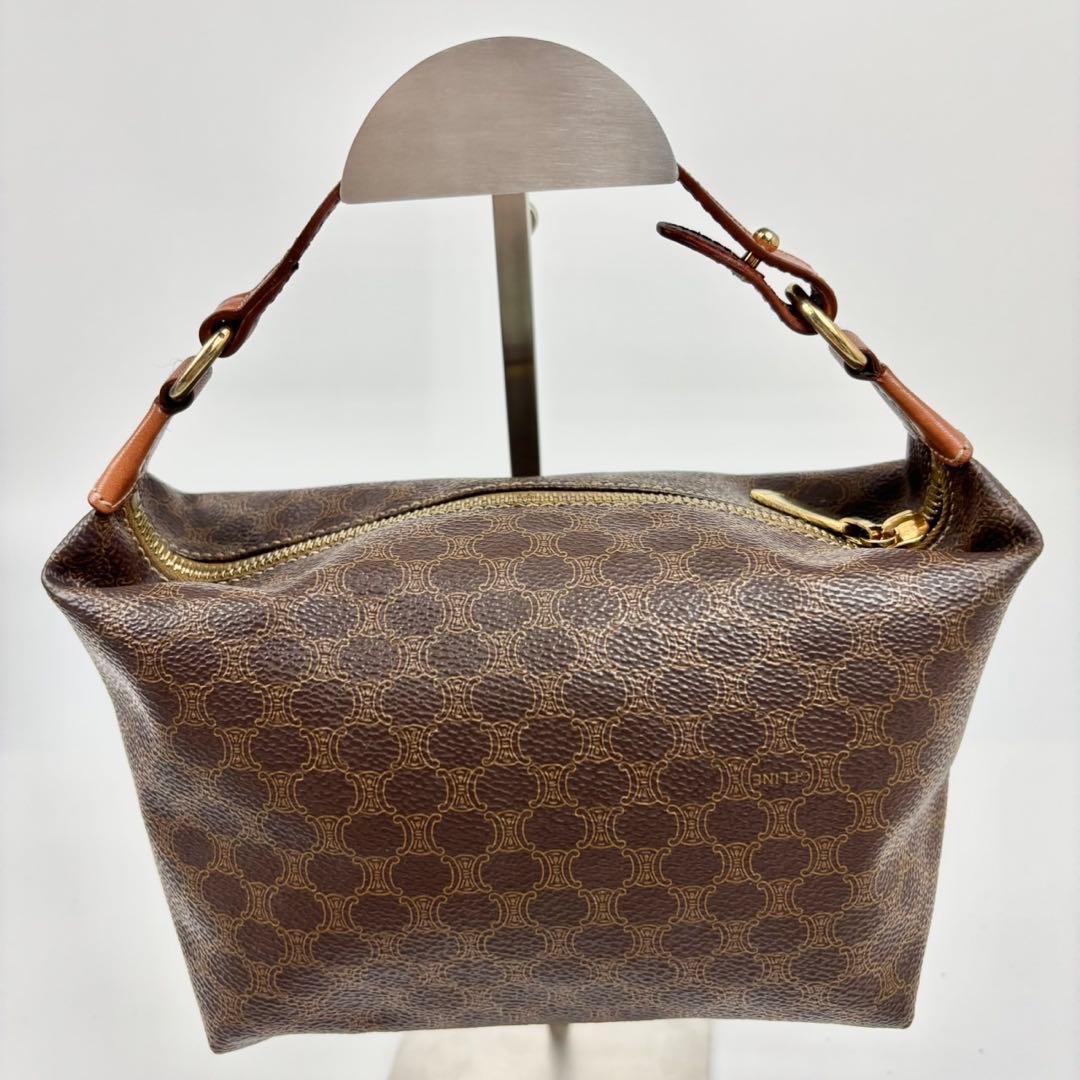 【極美品】希少 セリーヌ バニティバッグ アクセサリーポーチ マカダム柄