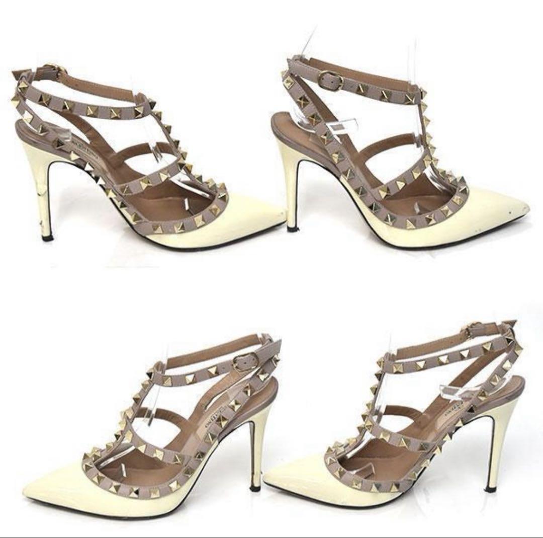 ヴァレンティノ ロックスタッズパンプス　35 美品 VALENTINO - VALENTINO 35/ ロックスタッズパンプスの通販 by ピ