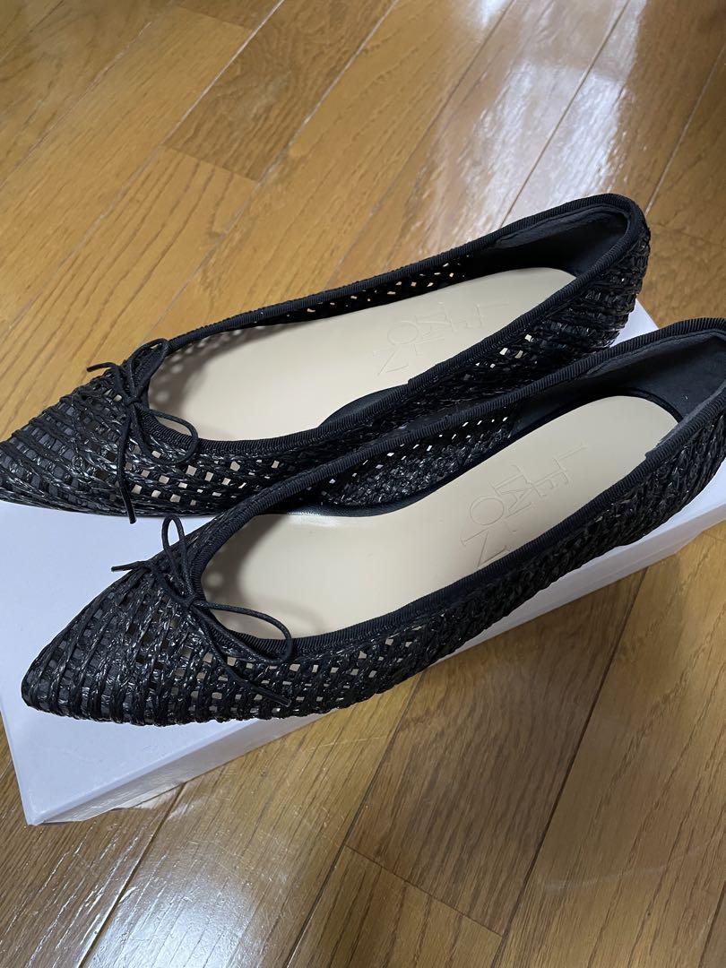 お値下げ中　美品　ルタロン　ポインテッド　パナマメッシュバレエシューズ　フラット