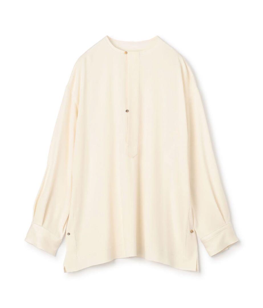 【新品タグ付き】GALERIE VIE バックサテンアムンゼン ブラウス 画像3