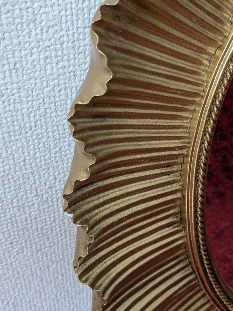 アンティーク　メキシコ　鏡　雑貨　 ヴィンテージ vintage　リブ