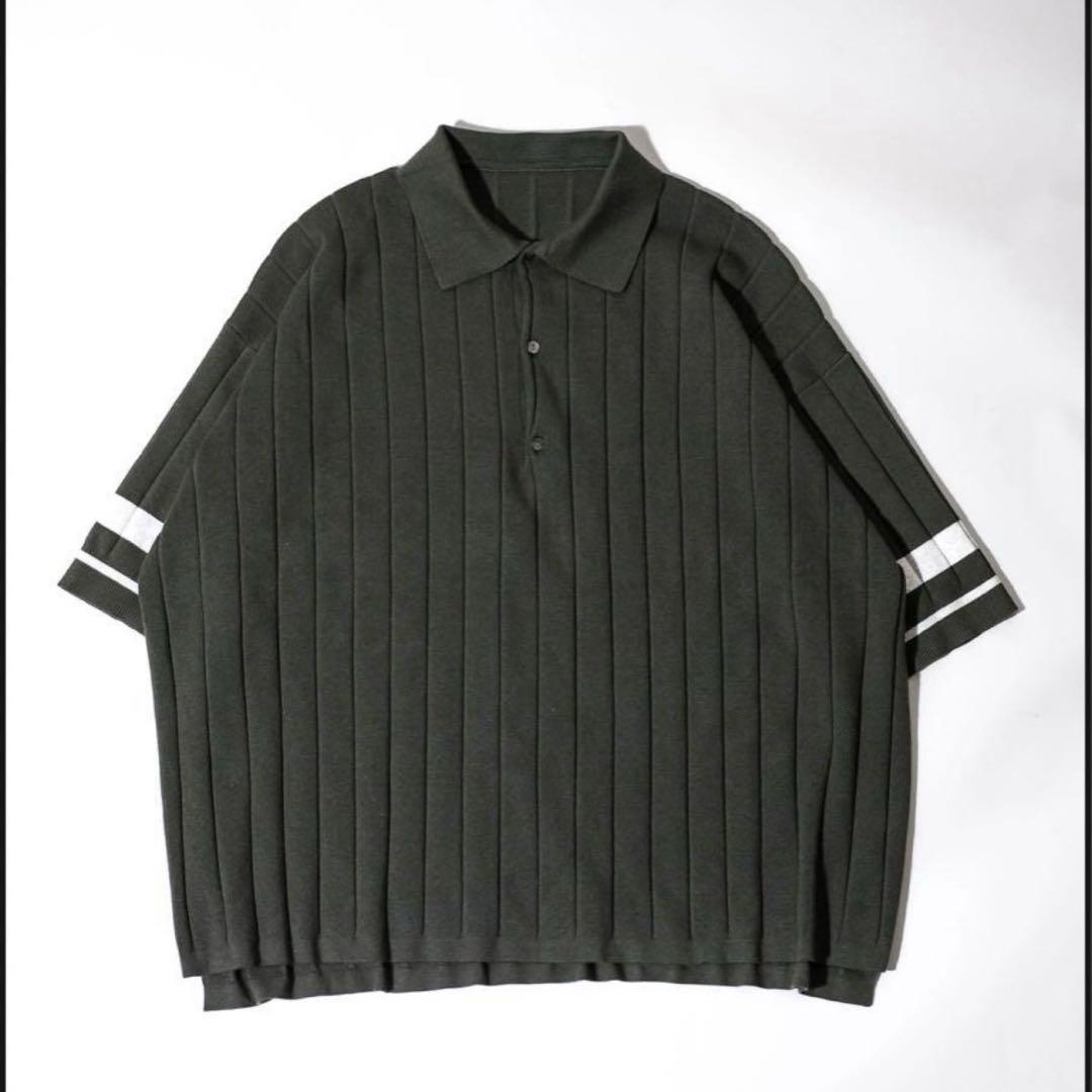 トップス CLASSIC RIB KNIT POLO SHIRT / CTHY