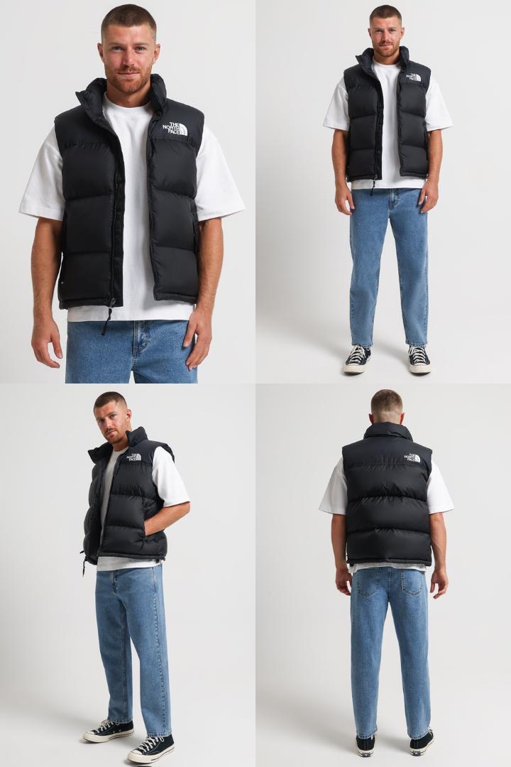 XS 1996 RETRO NUPTSE ダウンベスト ノースフェイス 黒 新品 画像4