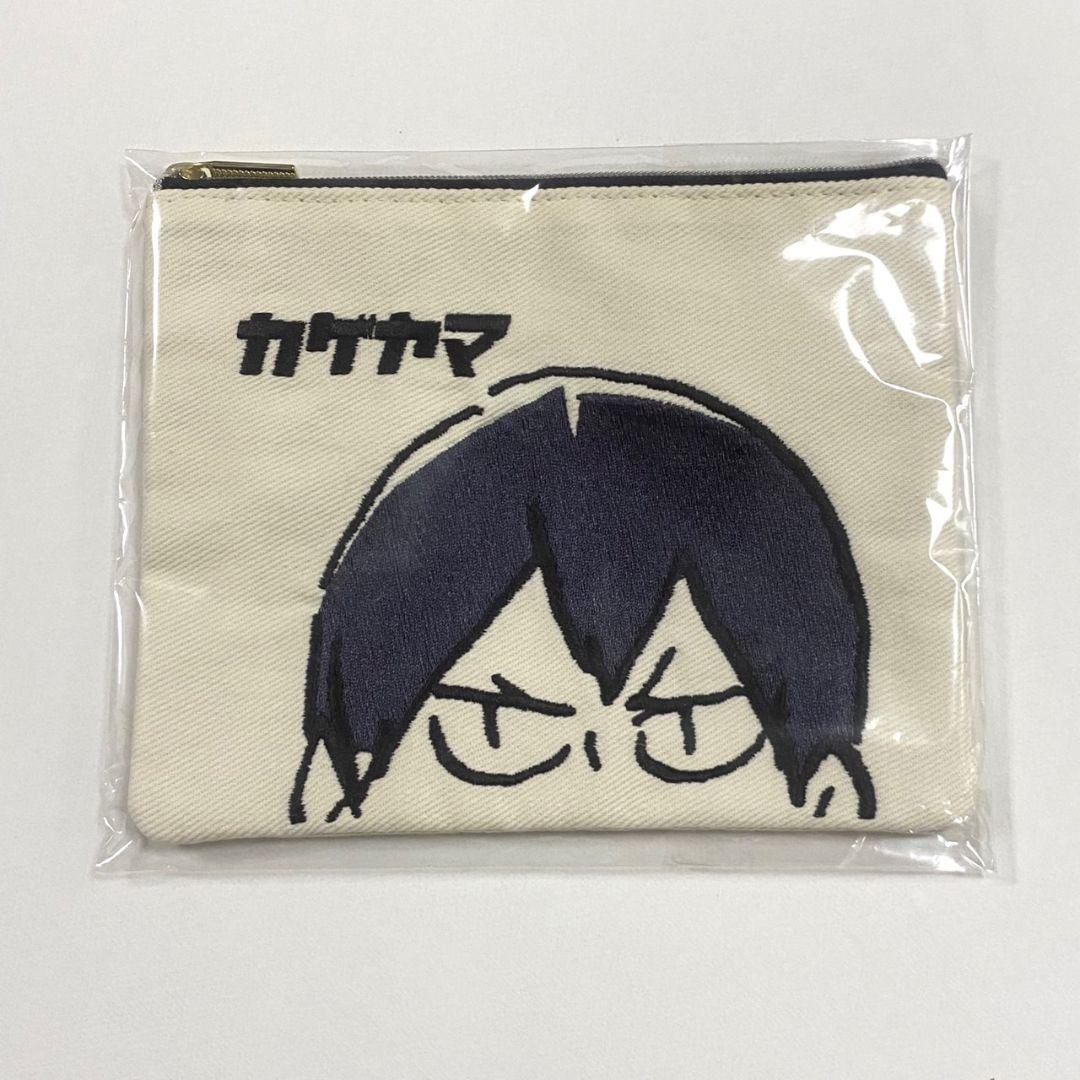 送料無料 通販  ハイキュー メルカリ - 影山飛雄デニム刺繍ポーチ キャラクターグッズ