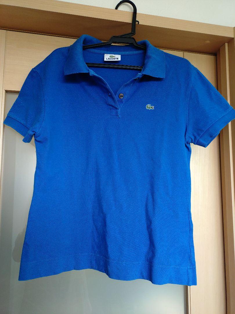 Lacoste 青 半袖ポロシャツ - メルカリ