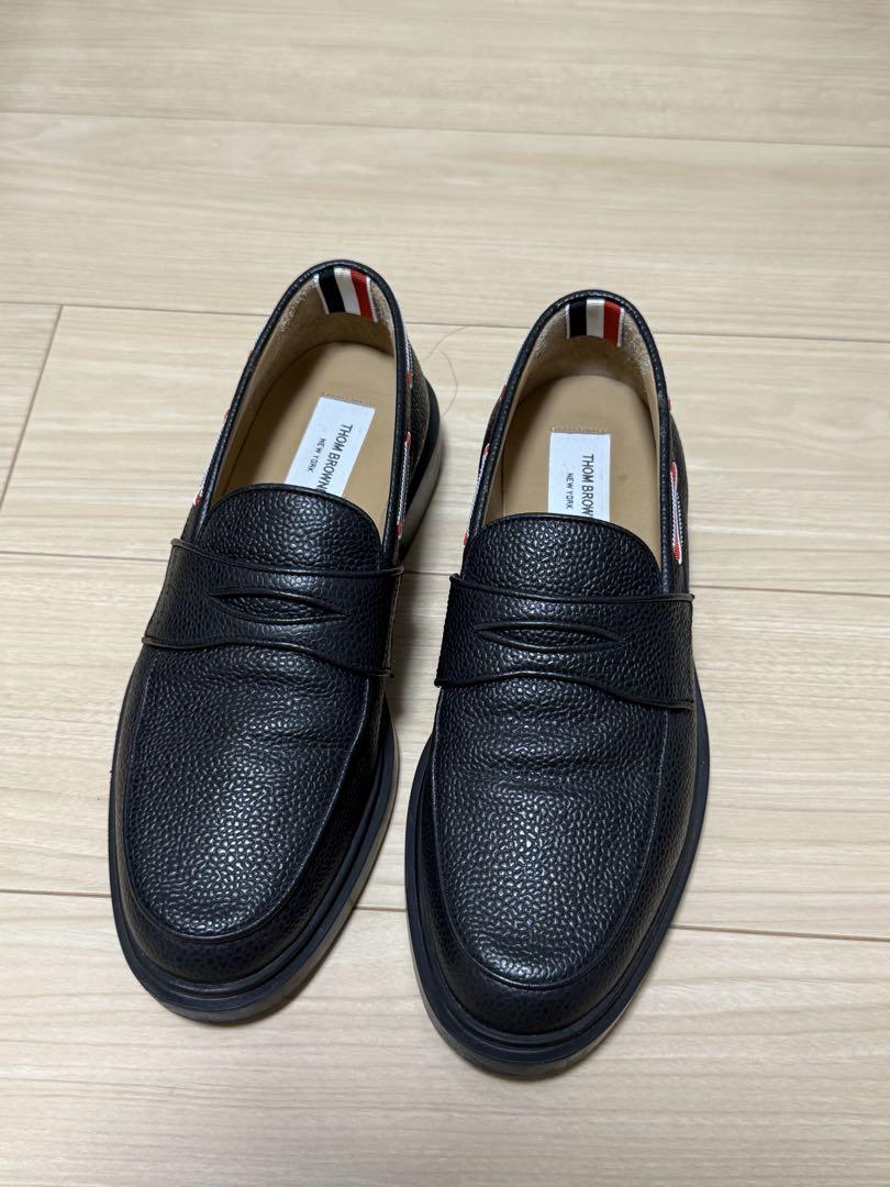 Thom Browne ベニーバー ローファー 黒　42ハーフ Thom Browne ベニーバー ローファー黒 42 - メルカリ