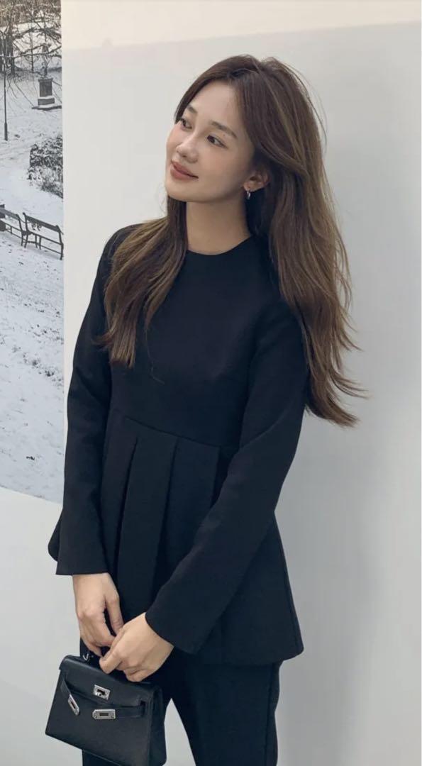 バースデーバッシュ2WAYLACE COLLAR TUCKPEPLUM TOPS