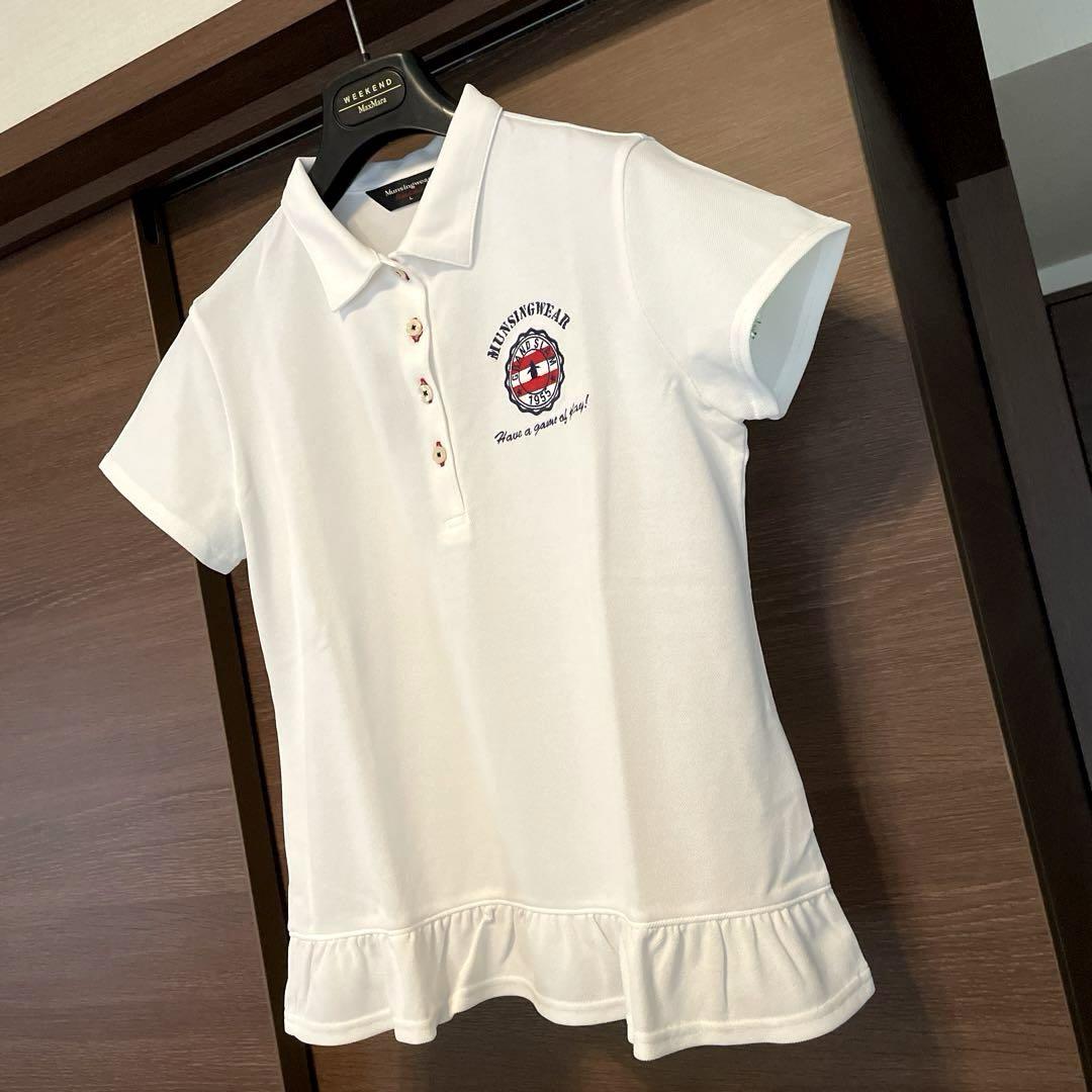 ☆新品タグ付 マンシングウェアグランドスラム 白ポロシャツ『L』☆