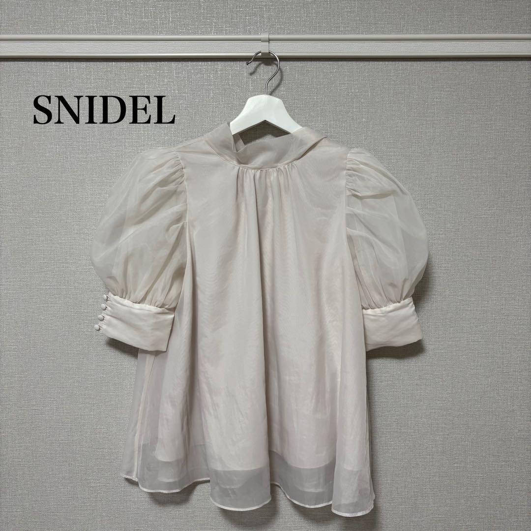 【美品】【SNIDEL】バックリボン付きブラウス