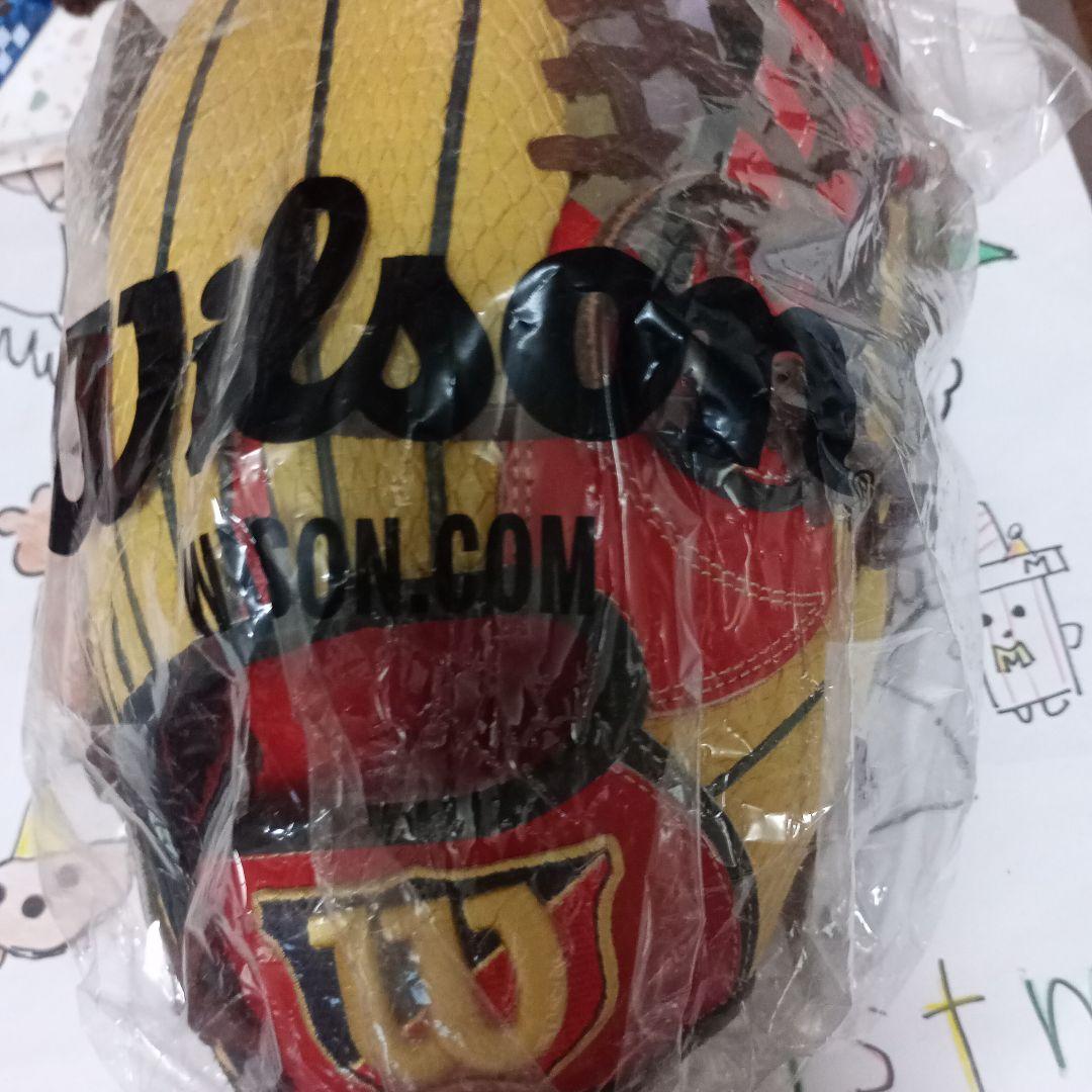 Wilson 軟式グローブ 赤/黄