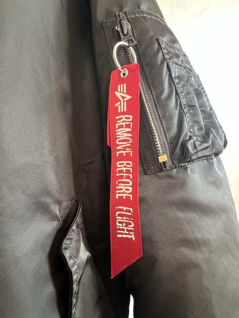 【極美品】アルファ インダストリーズ 黒 MA-1ジャケット L リバーシブル