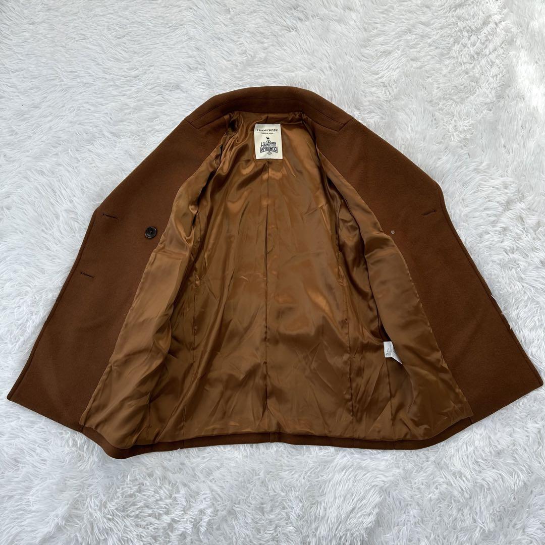美品✨フレームワーク ハミルトンラムズウール ショートコート 36 Sサイズ