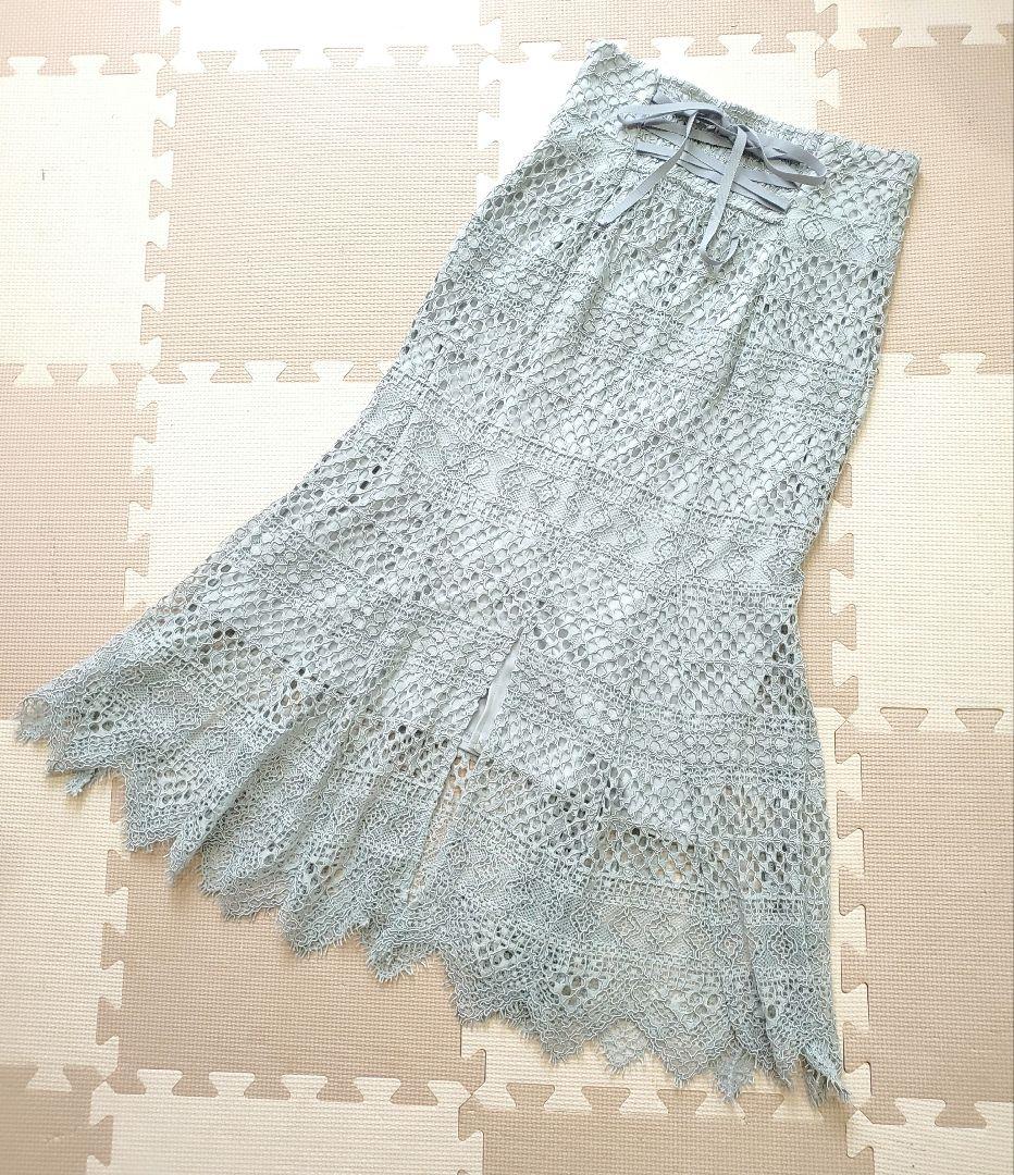 美品★人気！セットアップ スナイデル レース ボウタイ ヘムフレア スカート