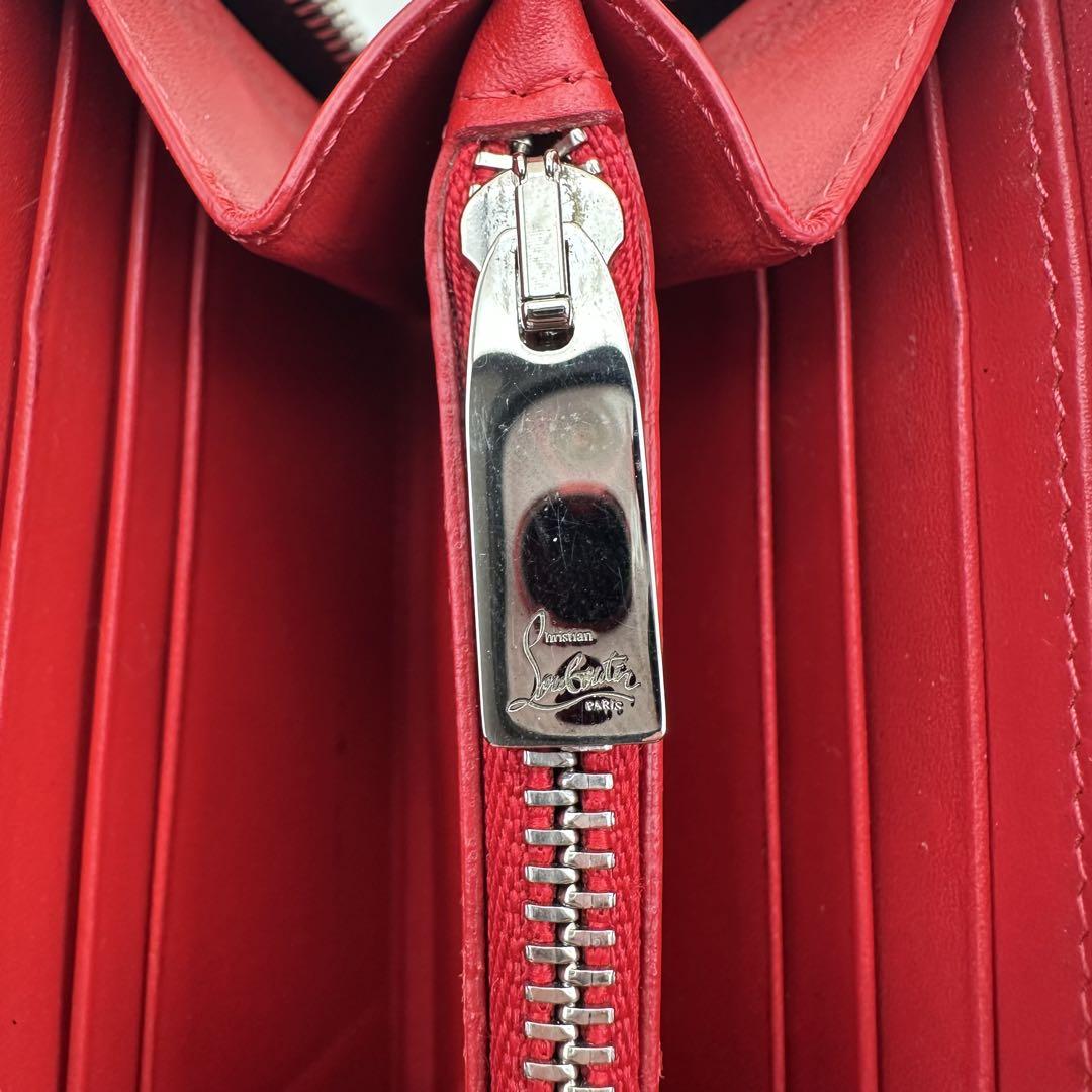 ✨美品✨ルブタン　長財布　ラウンドジップ　パネトーネ　スタッズ　ベージュ