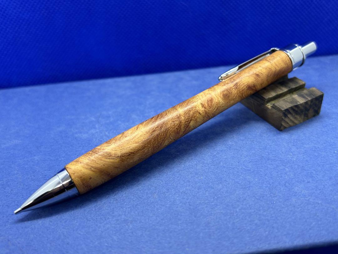 【早い者勝ち】花梨瘤　シャープペンシル0.5 　加藤金属　ハンドメイド
