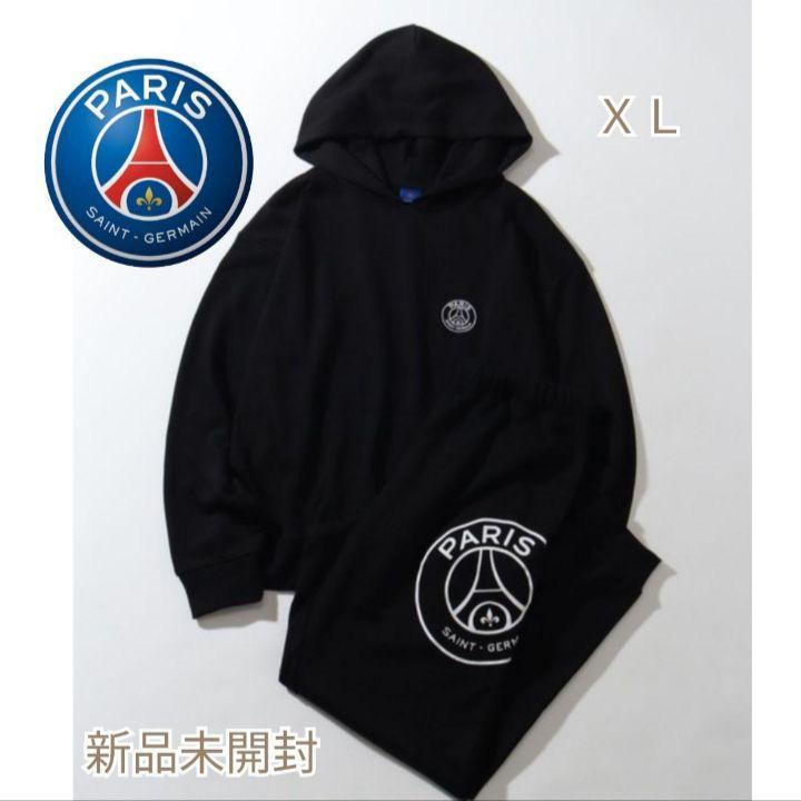 新品未開封パリサンジェルマンパーカーパンツセットアップ黒XL　PARIS