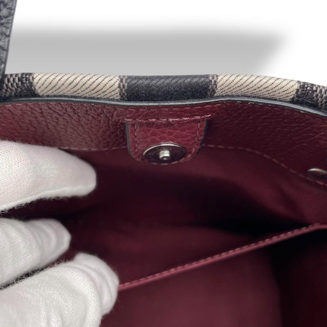 美品 COACH★デンプシー キャリーオール 2way トートバッグ 黒