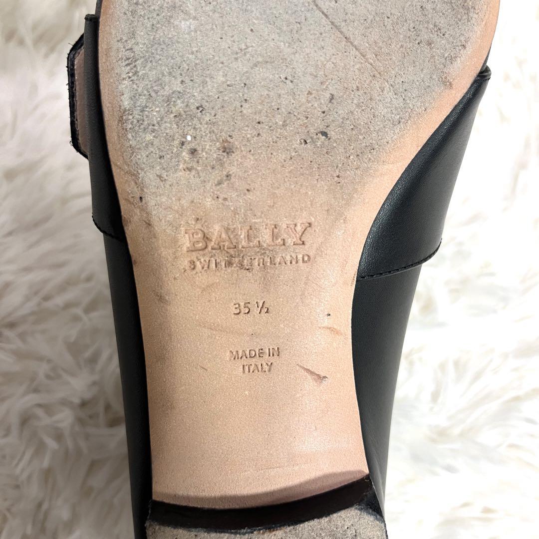 極美品】BALLY JANELLE ローファー スリッポン ビジュー 黒
