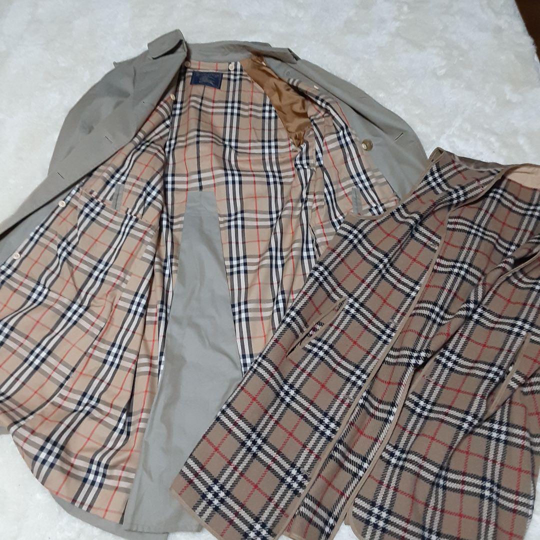 BURBERRYコートノバチェックライナーベルト