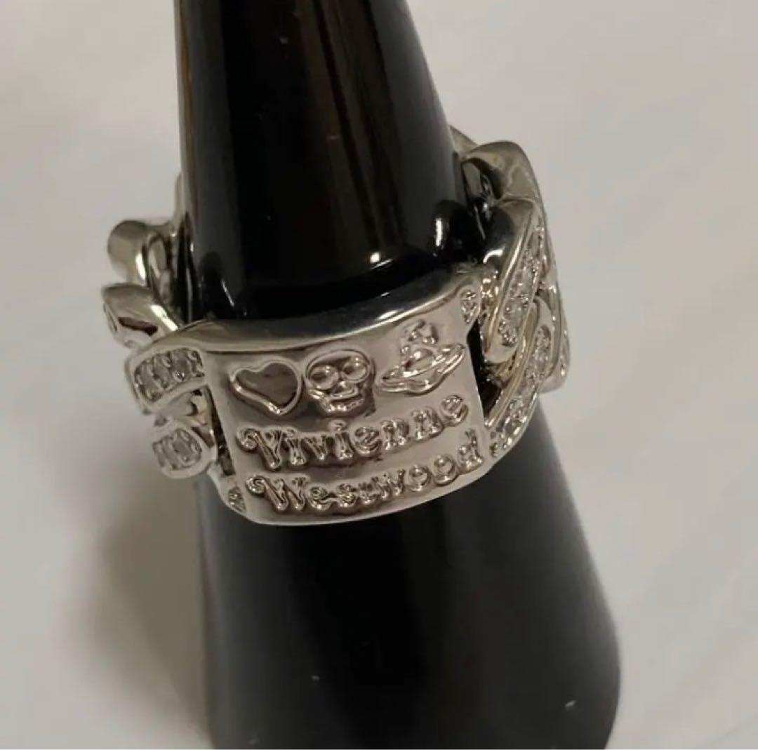 国内即発送】 ヴィヴィアン プレートリング シルバー リング