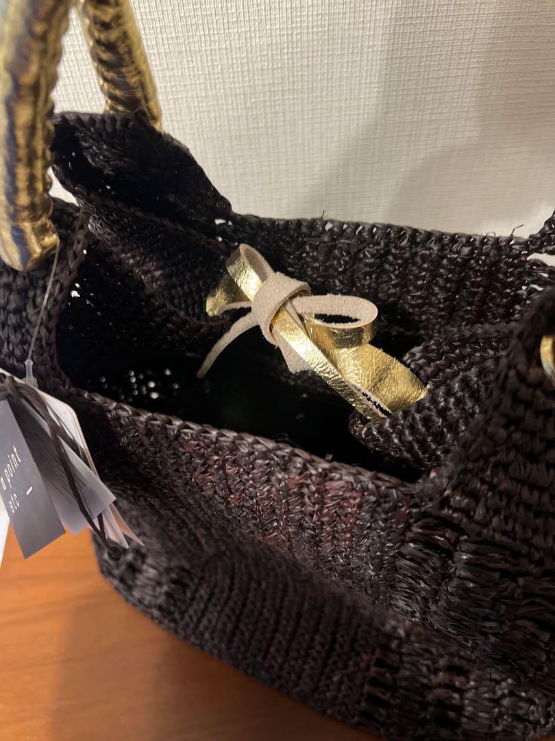 ★新品タグ付き★アーポワン フレームワーク ラフィアバッグ　別注　アポワン