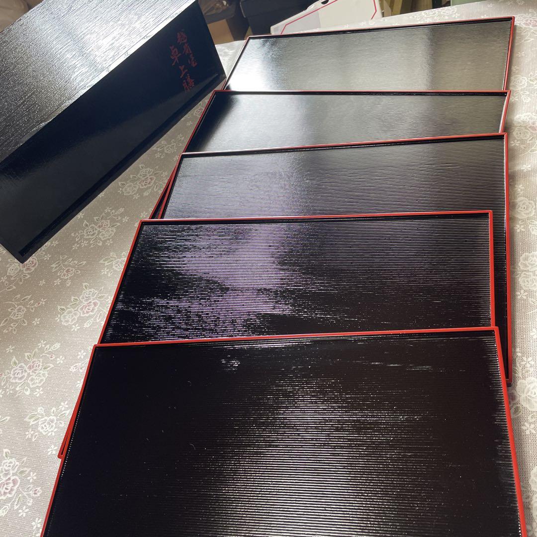 新品　越前塗　卓上膳　10枚(2箱)