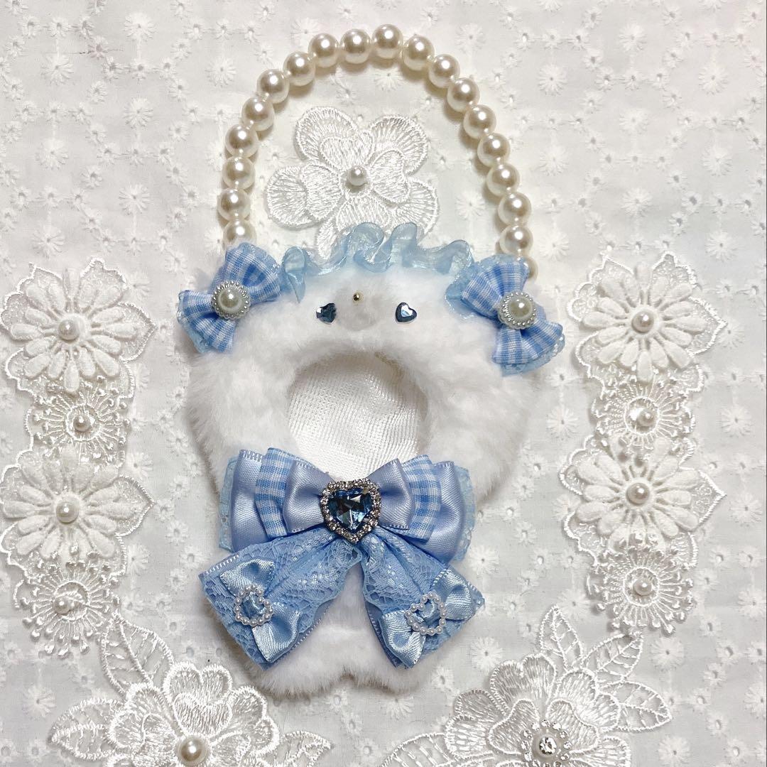 ぬい服 着ぐるみ にじぱぺっと おすわり くま 水色 ❤︎ぬい服 おすわりぬい服 着ぐるみ 10cm にじぱぺ用 ねこ