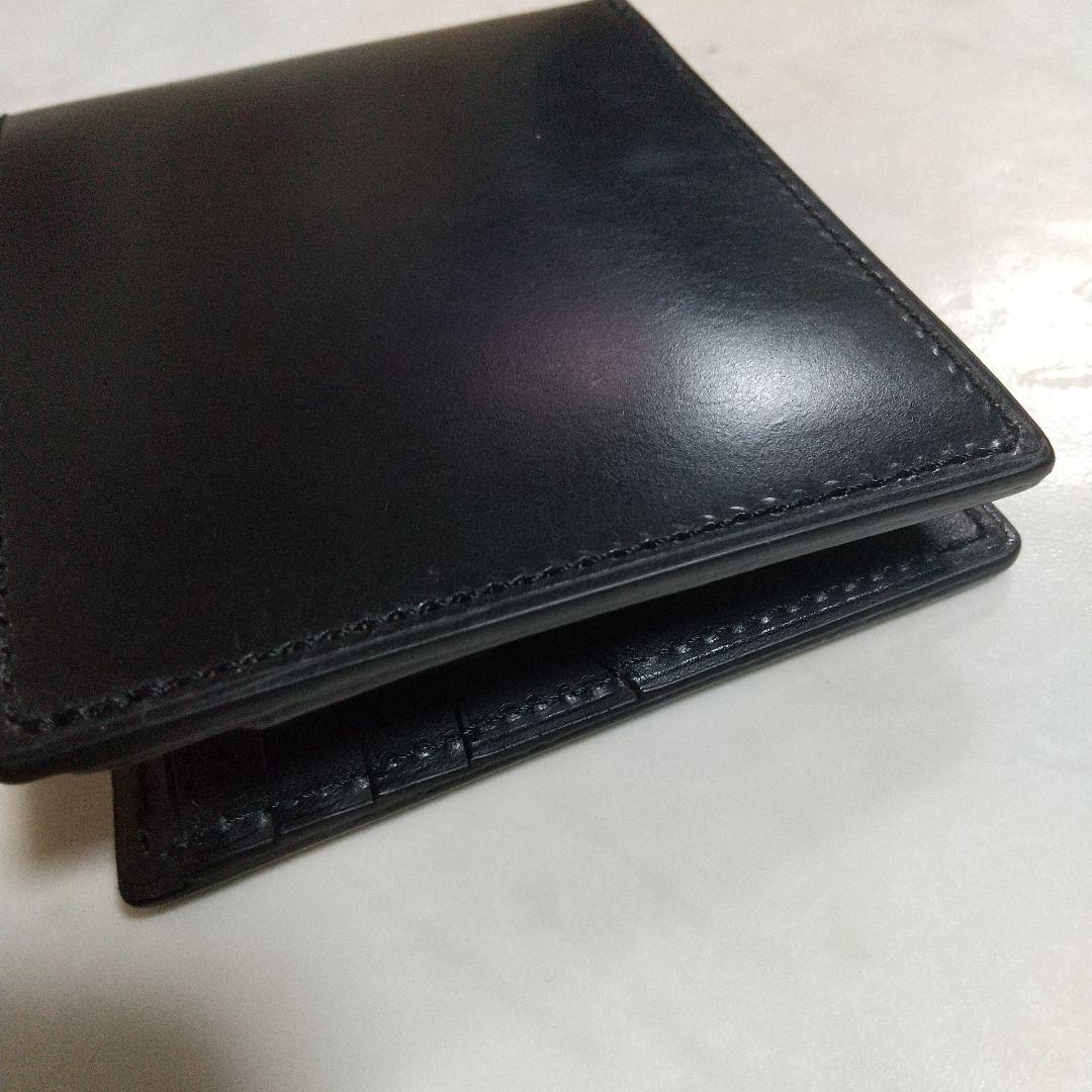 美品 未使用レベル SOMES SADDLEブライドルレザー折り財布ソメスサドル