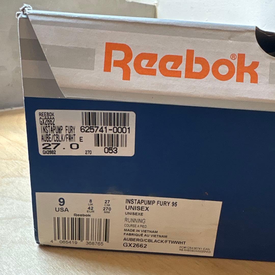 Reebok Instapump Fury スニーカー ブラック/パープル