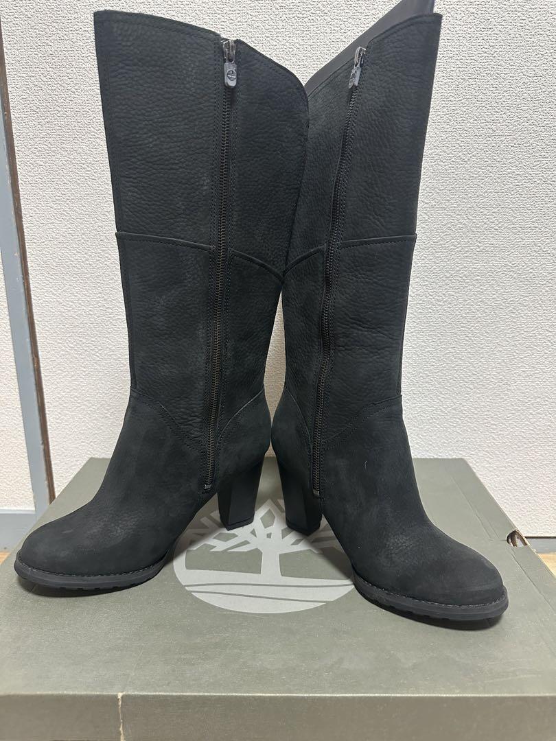 Timberland レディースブーツ 黒 スエード
